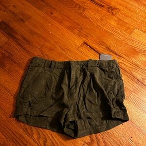 7FAM Olive Green Women's Shorts